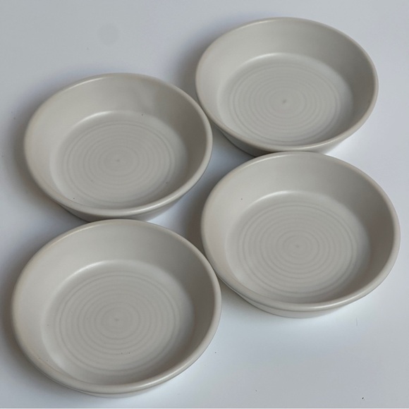 Dudson Evolution England Matte Pearl Stoneware Olive / Tapas Dish Set of 4 - Picture 1 of 8